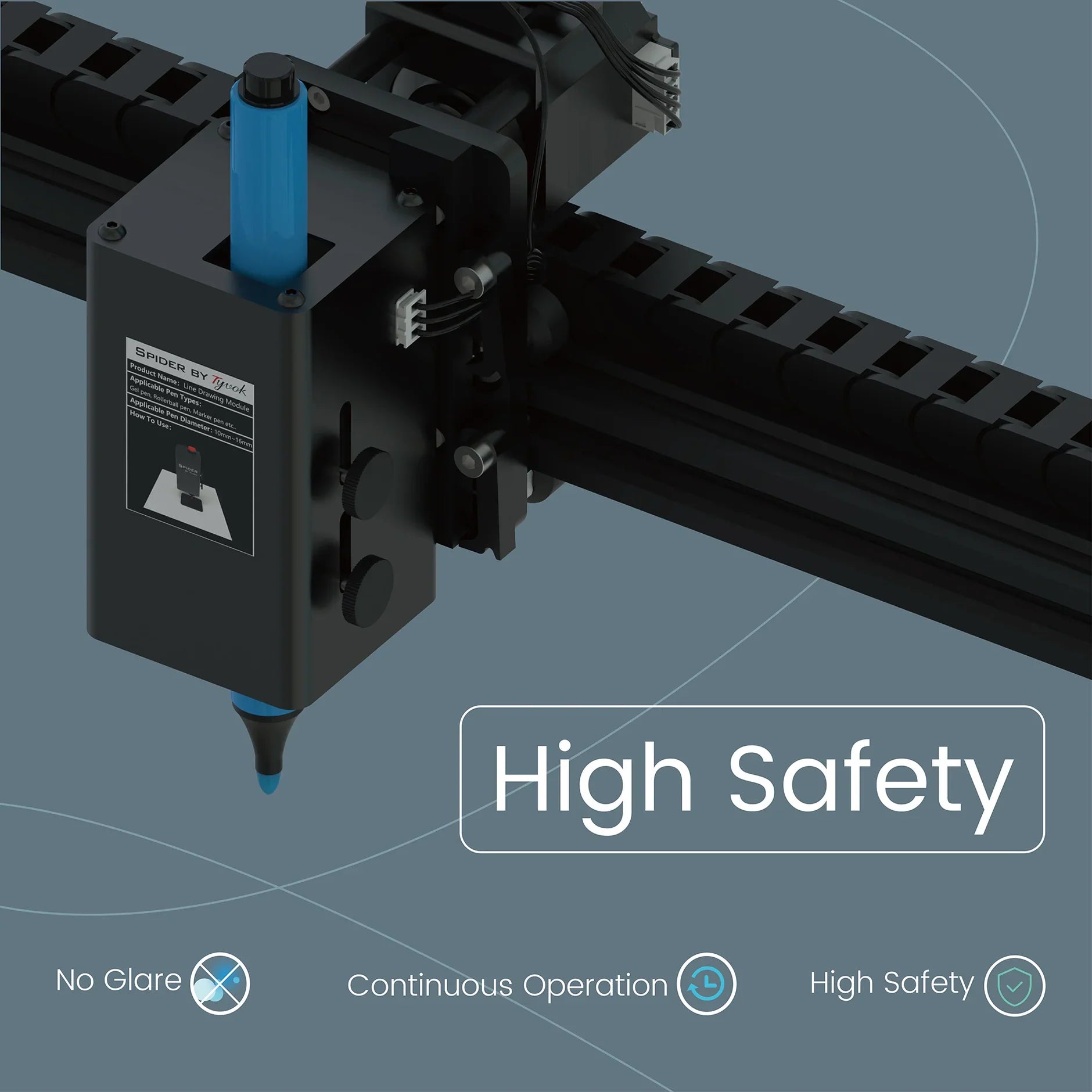 Tyvok - Line Drawing Module for Spider Series Laser Machine - Spider-Laser