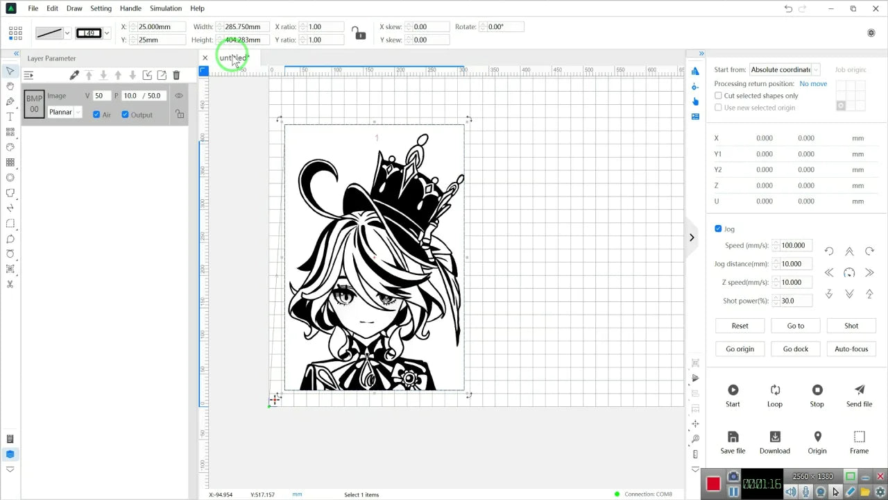 TyvokStudio software workspace interface