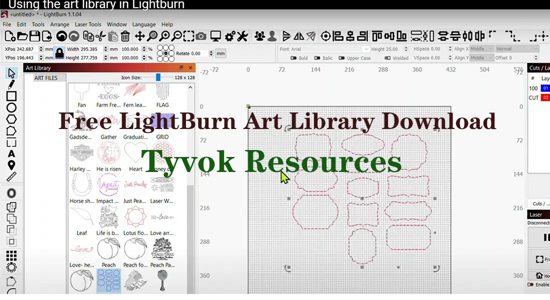 Free LightBurn Art Library Download | Tyvok Resources – Tyvok EU