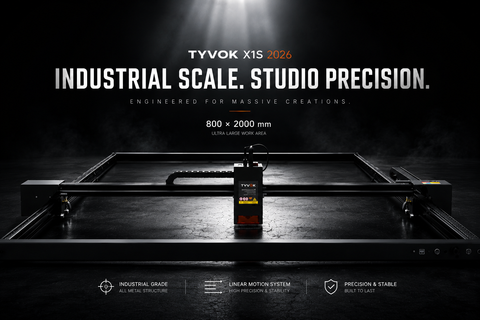 TYVOK X1S 800x2000mm large format laser engraver Europe product image 1