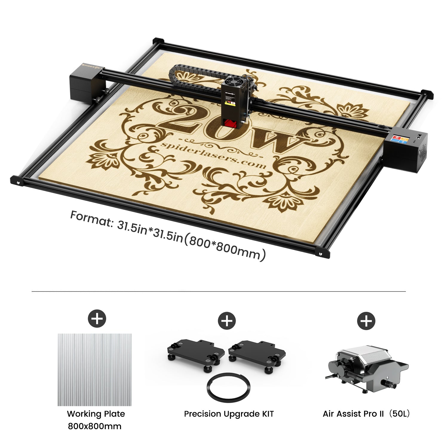 Tyvok Spider X1S 2025 Large-Format Laser Engraver & Cutter