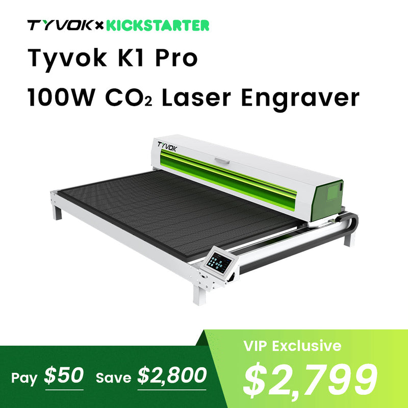 (Pre sale)Tyvok K1 Series : 100W CO₂ Laser Engraver for Makers & Designers Deposit Reservation
