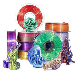 Filament PLA soie bicolore