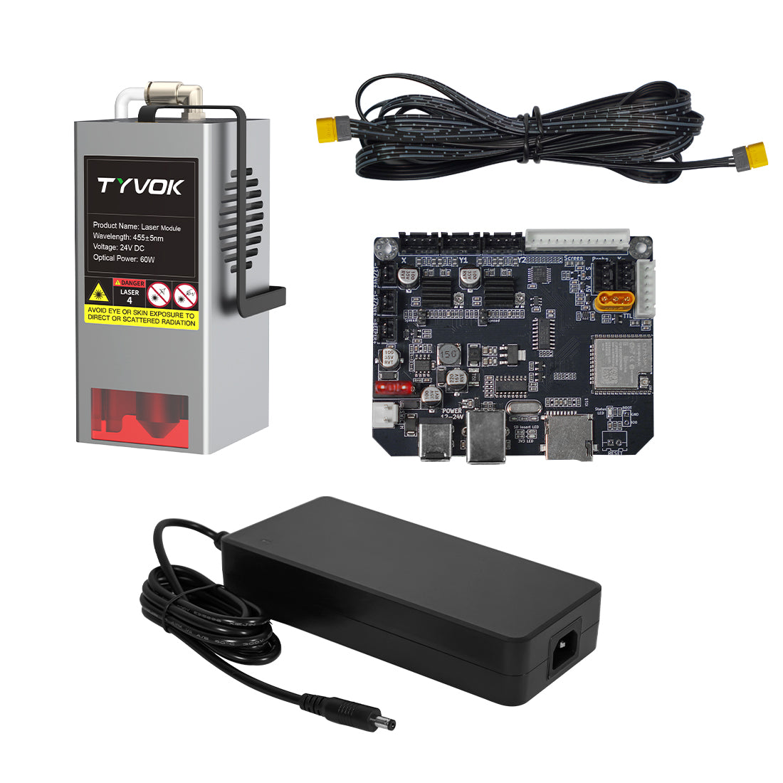 Tyvok X1/X1S Laser Power Upgrade Kit 40W/60W