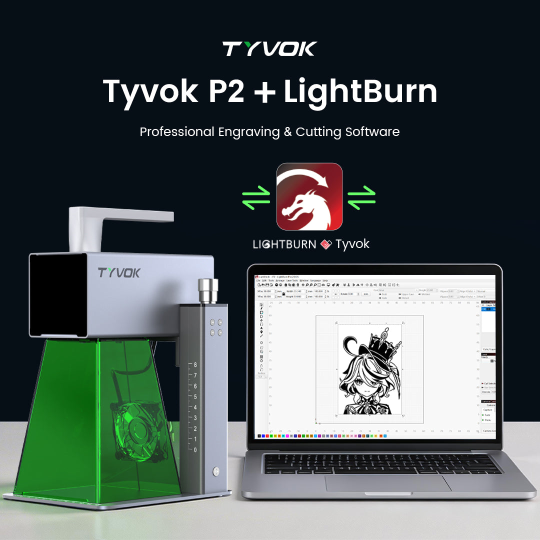 Compatible with LightBurn and LaserGRBL